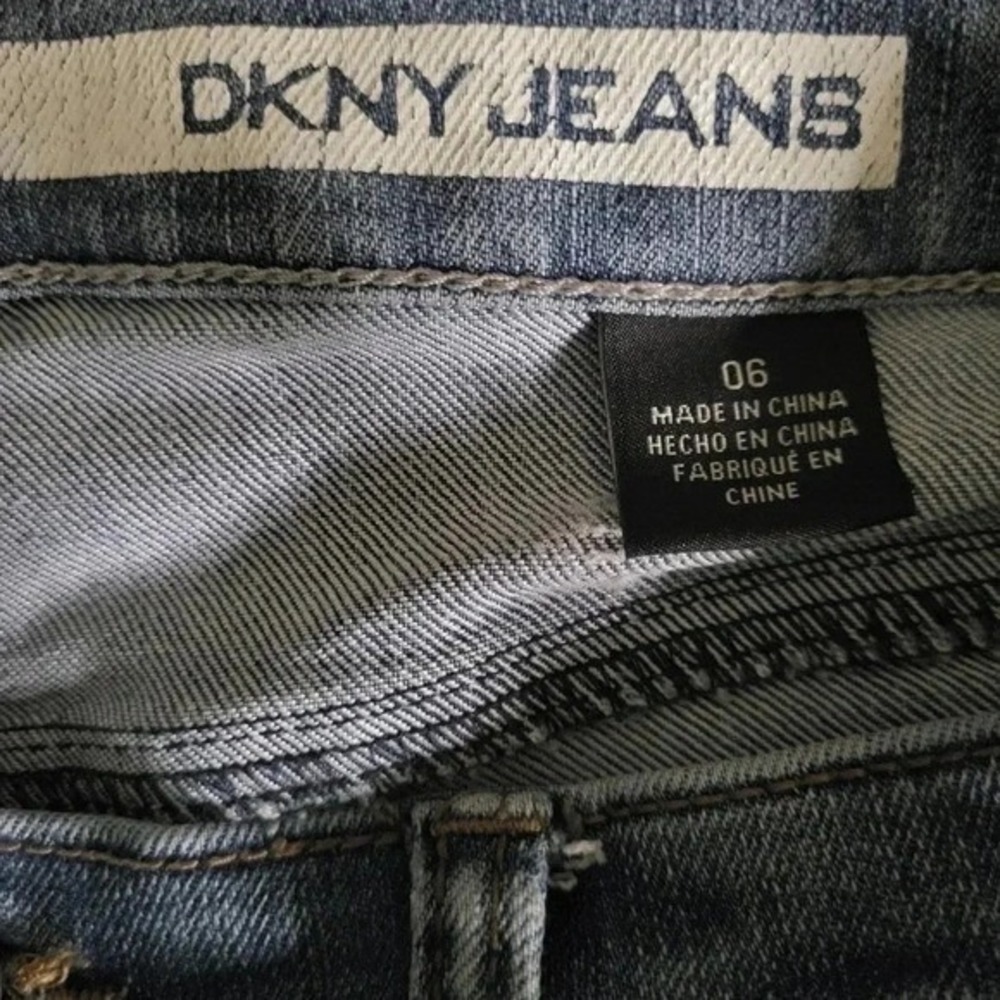 DKNY Bleeker Boyfriend Jeans Women's Size 6 Medium‎ Wash Stretch - Picture 4 of 6